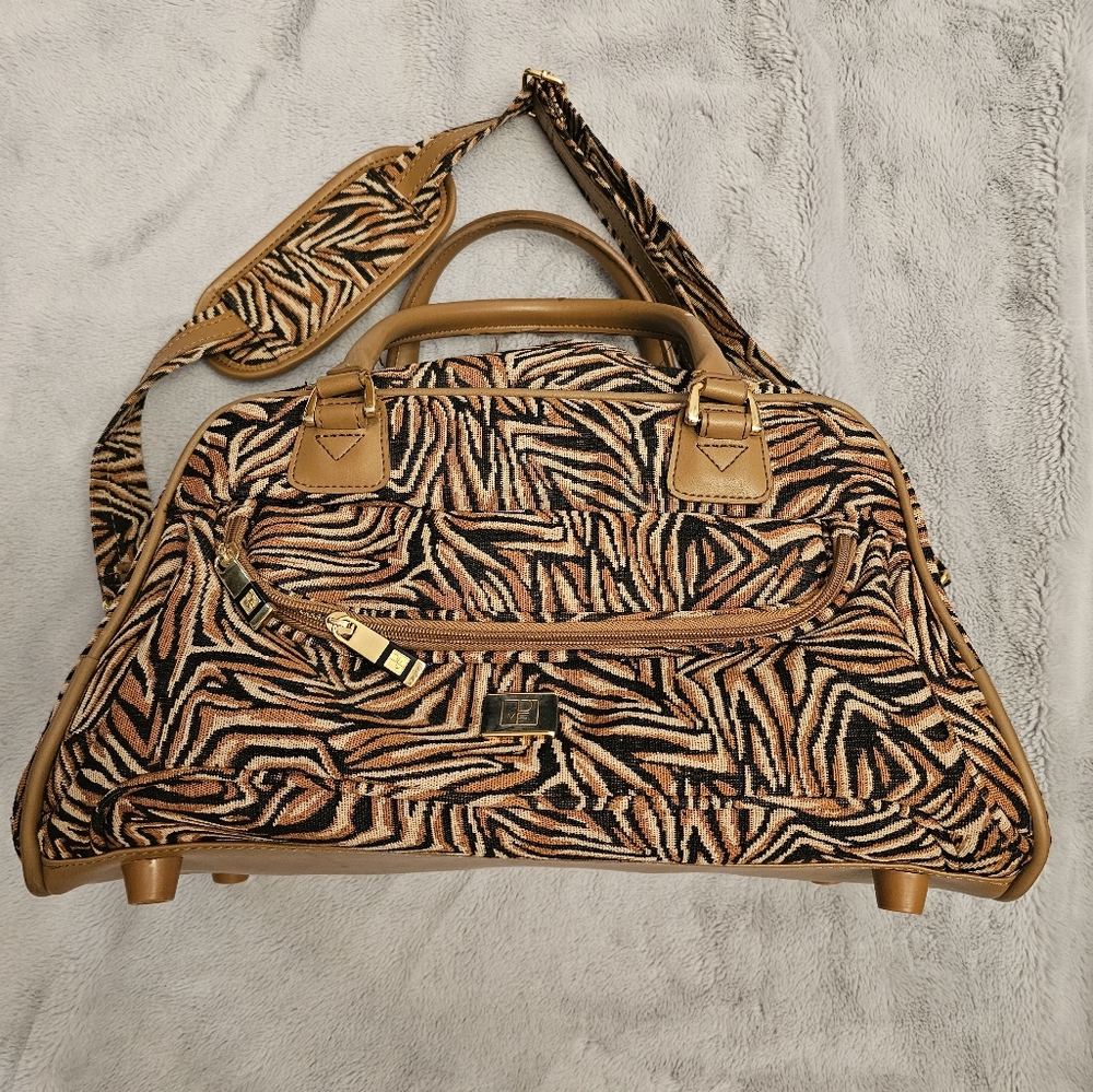 DIANE VON FURSTENBERG TRAVEL BAG WITH LOCK AND 2 KEYS 🔑